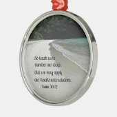 Psalm 90:12 silbernes ornament (Links)
