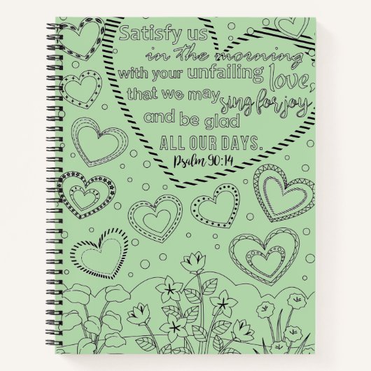 Psalm 90:14 notizblock (Vorderseite)