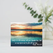 Psalm 90:14 postkarte (Stehend Vorderseite)