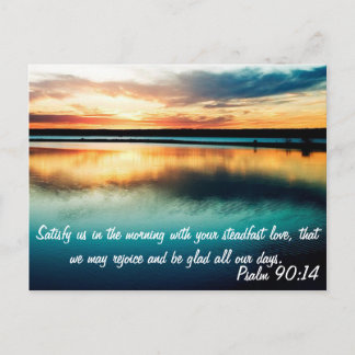 Psalm 90:14 postkarte
