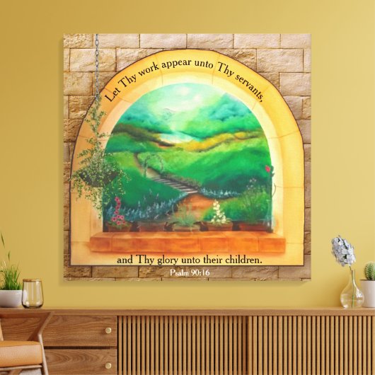 Psalm 90:16 leinwanddruck (Insitu (Wohnzimmer))