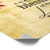 PSALM 90:17 Die Segnungen des Herrn blieben auf un Poster (Ecke)