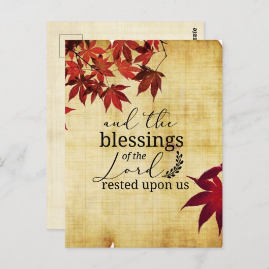 PSALM 90:17 Die Segnungen des Herrn blieben auf un Postkarte (Vorne/Hinten)