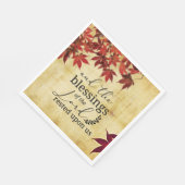 PSALM 90:17 Die Segnungen des Herrn blieben auf un Serviette (Ecke)