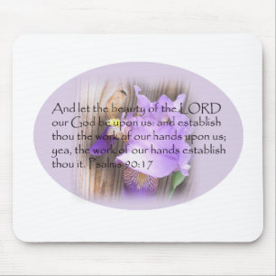 Psalm-90:17 KJV Bibel-Vers Mousepad