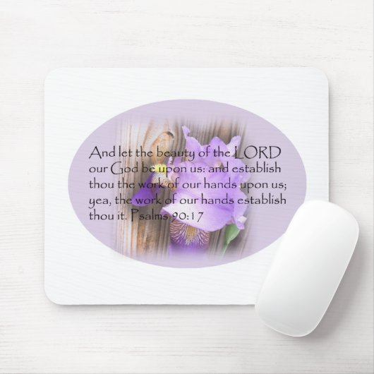 Psalm 90:17 KJV Bibelverse Mousepad (Mit Mouse)