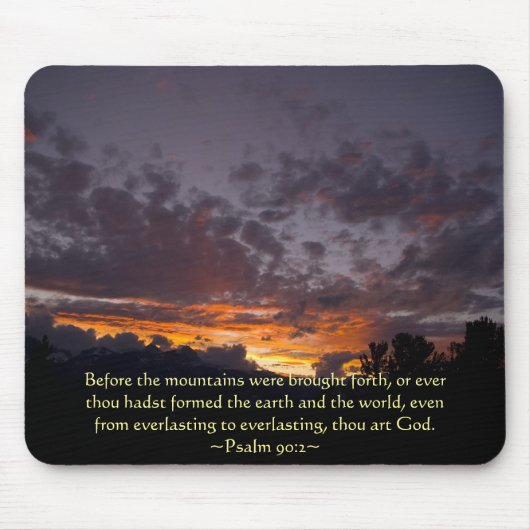 Psalm 90:2 Sierra Sunset Mousepad (Vorne)