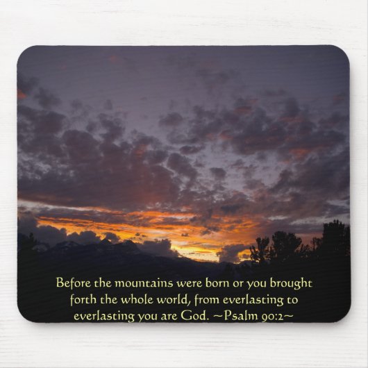 Psalm 90:2 Sierra Sunset Mousepad (Vorne)