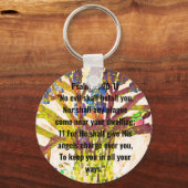 Psalm 91:10-11 schlüsselanhänger (Vorderseite)