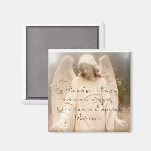 Psalm 91:11 Angels Magnet (Vorderseite/Rückseite)