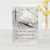 Psalm-91:11 Engels-Anmerkungs-Karte Karte (Gelbe Blume)