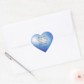 Psalm 91:11 Herz-Aufkleber (Umschlag)