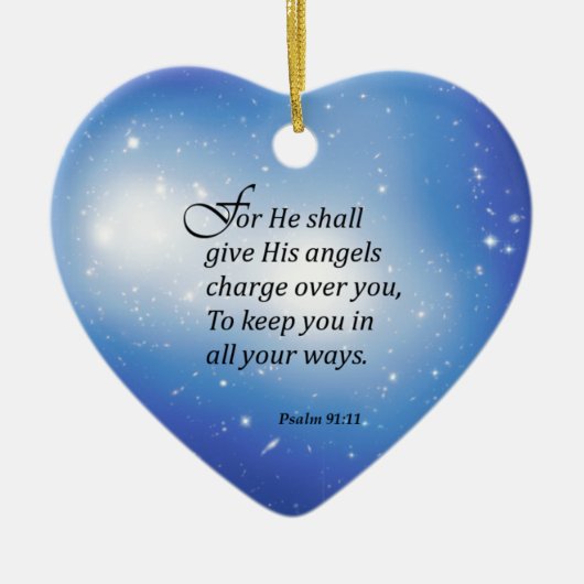 Psalm-91:11 Keramikornament (Vorne)