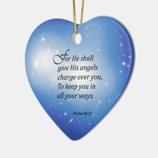 Psalm-91:11 Keramikornament (Links)