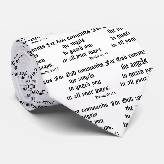 Psalm-91:11 Krawatte (Gerollt)