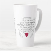 Psalm 91:11 - Neue King James-Version - Kaffee-Tas Milchtasse (Rechte Ecke)