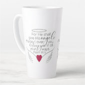 Psalm 91:11 - Neue King James-Version - Kaffee-Tas Milchtasse (Linke Ecke)