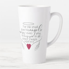 Psalm 91:11 - Neue King James-Version - Kaffee-Tas Milchtasse