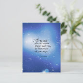 Psalm-91:11 Postkarte (Stehend Vorderseite)