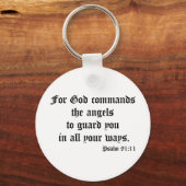 Psalm 91:11 schlüsselanhänger (Vorderseite)