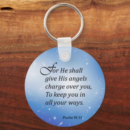 Psalm 91:11 schlüsselanhänger (Vorderseite)