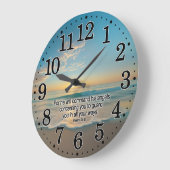 Psalm 91:11 Seine Engel werden dich bewachen Bibel Große Wanduhr (Winkel)