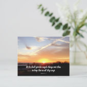 Psalm 91:11 (Sonnenaufgang) Postkarte (Stehend Vorderseite)