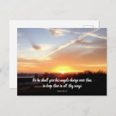 Psalm 91:11 (Sonnenaufgang) Postkarte (Vorne/Hinten)