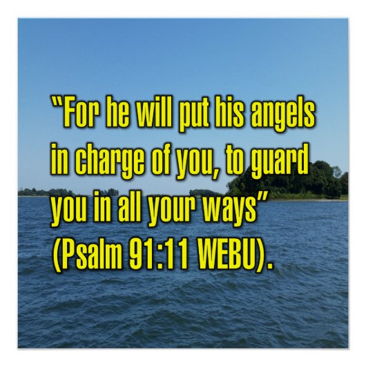 Psalm 91:11 WEBU Poster (Vorderseite)