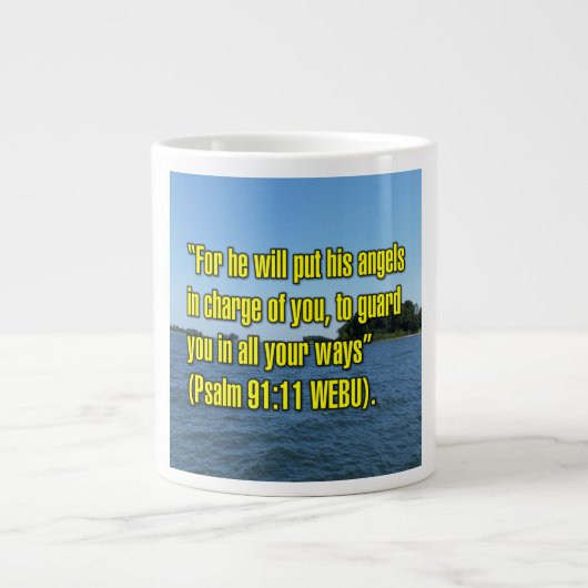 Psalm 91:11 WEBU Tasse (Vorderseite)