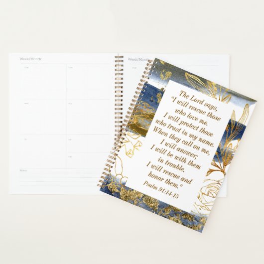 Psalm 91:14-15 Der Herr sagt, ich werde die Bibel  Planer (Anzeige)