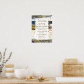 Psalm 91:14-15 Der Herr sagt, ich werde die Bibel Poster (Küche)