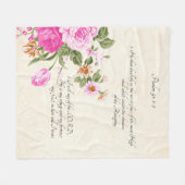 Psalm 91:1-2 fleecedecke (Vorderseite (Horizontal))