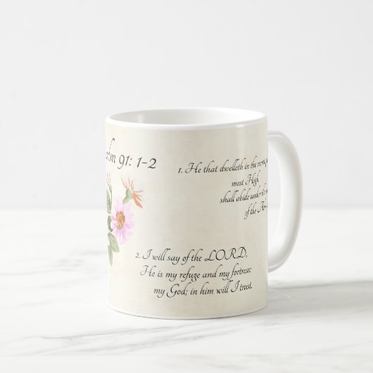 Psalm 91:1-2 kaffeetasse (VorderseiteRechts)