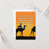 Psalm 91:1-2 KJV Bible Verse Flat Greeting Card Karte (Vorderseite/Rückseite Beispiel)