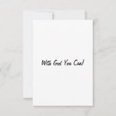 Psalm 91:1-2 KJV Bible Verse Flat Greeting Card Karte (Rückseite)