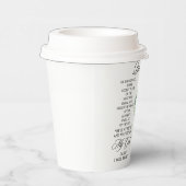 Psalm 91:1-2 Religious Cross Greenery Bible Verse Pappbecher (Rechts)