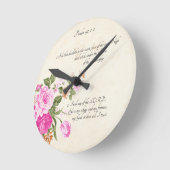 Psalm 91:1-2 runde wanduhr (Winkel)