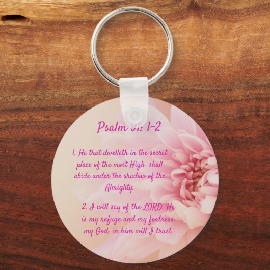 Psalm 91:1-2 schlüsselanhänger (Vorderseite)