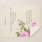 Psalm 91:1-2 sherpadecke (Vorderseite (Horizontal))