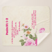 Psalm 91:1-2 sherpadecke (Vorderseite (Horizontal))