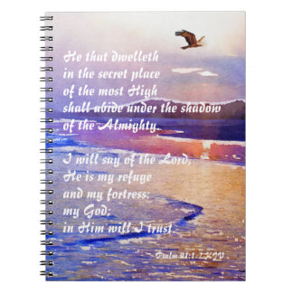Psalm 91:1-2 Wer an dem geheimen Ort wohnt Notizblock