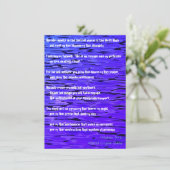 Psalm 91:1-6 Gute Worte Karte (Stehend Vorderseite)