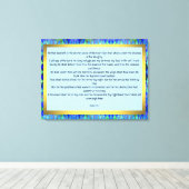 Psalm 91:1-7 leinwanddruck (Insitu (Holzboden))