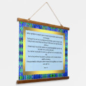 Psalm 91:1-7 wandteppich mit holzrahmen (Gewinkelt)