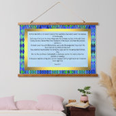 Psalm 91:1-7 wandteppich mit holzrahmen (Schlafzimmer)