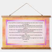 Psalm 91:1-7 wandteppich mit holzrahmen (Vorne)