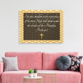 Psalm 91:1 leinwanddruck (Insitu (Wohnzimmer))