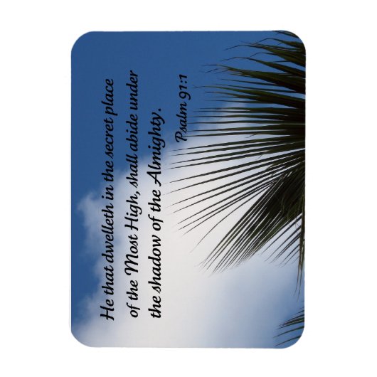 Psalm 91:1 magnet (Vertikal)