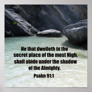 Psalm 91:1 poster